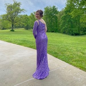purple prom dress